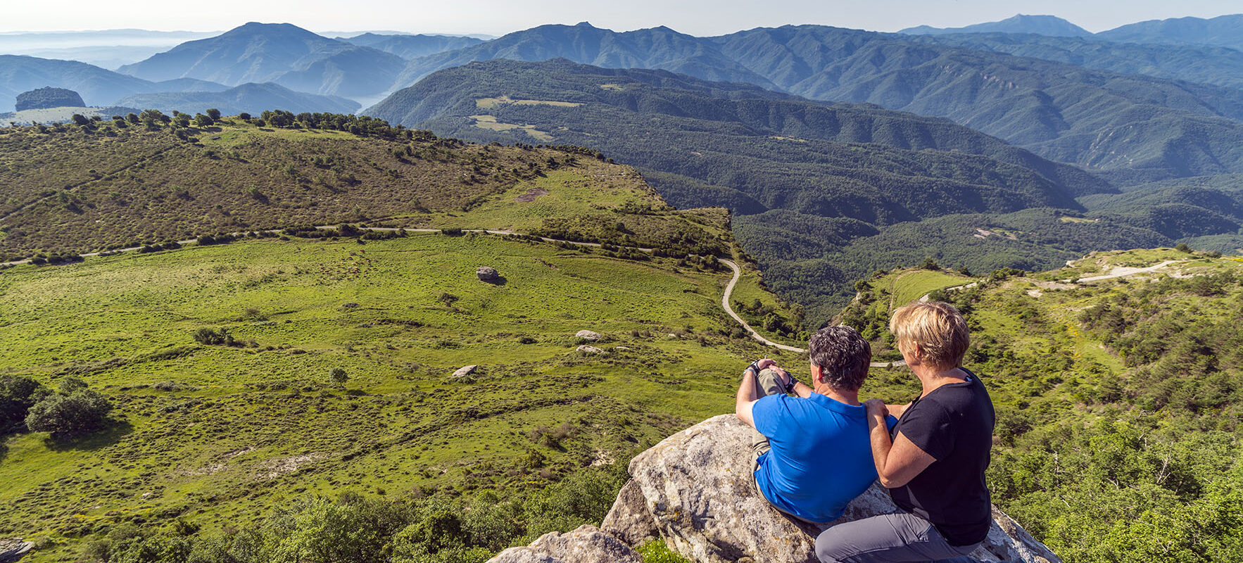 Vistes panoràmiques des del Mirador de la Roca Llarga. Tavertet(Osona). Juny de 2020