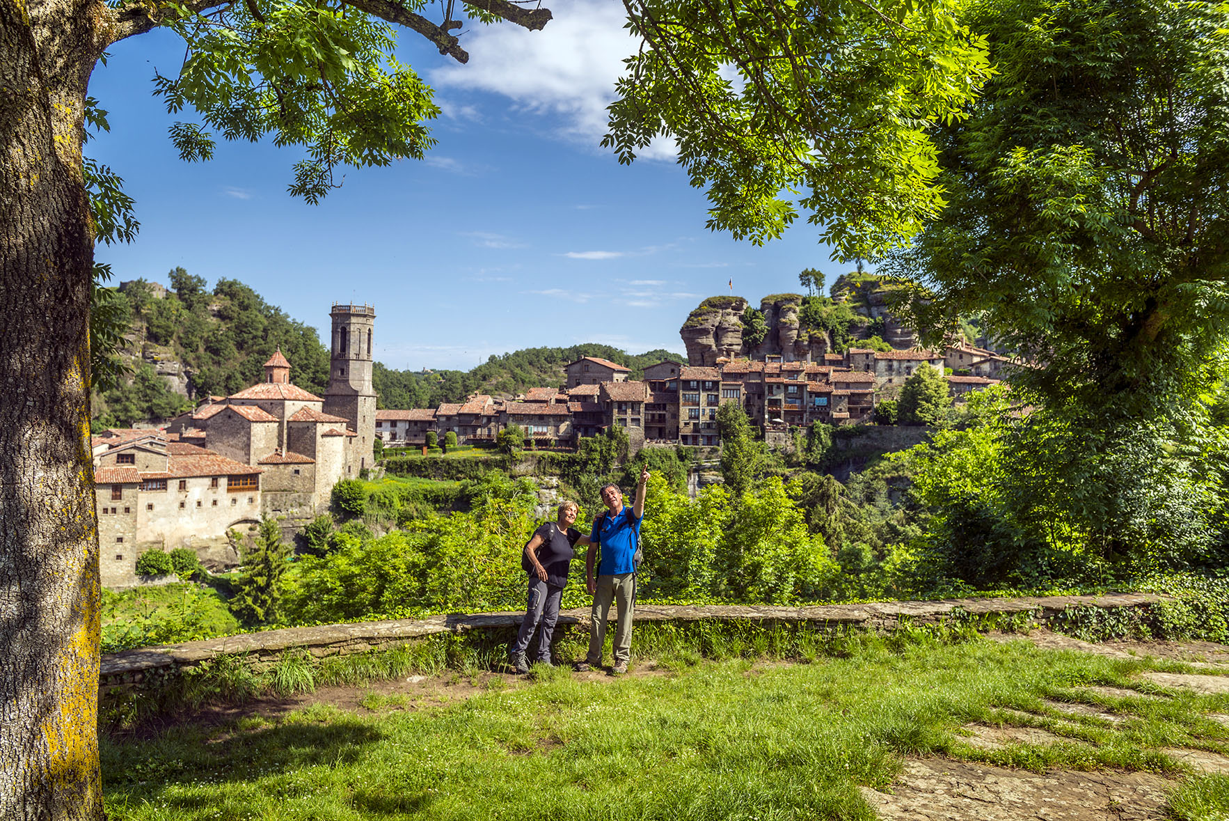 Vistes de Rupit desde Santa Magdalena (Osona). Juny de 2020.