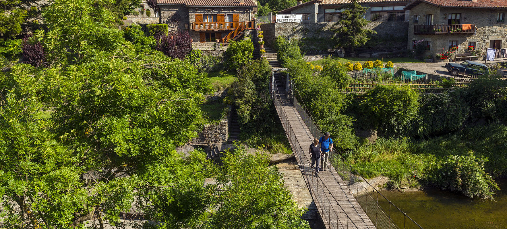 Pont penjant de Rupit (Osona). Juny de 2020. Pont penjant de Rupit (Osona). Juny de 2020.