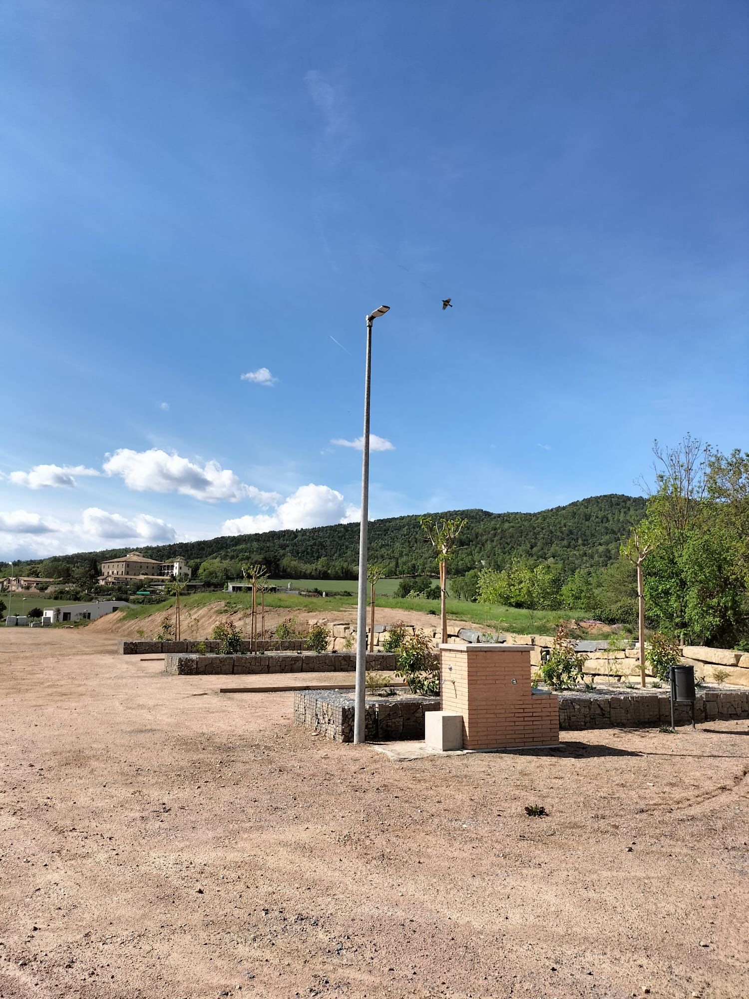 Foto de l'àrea camper de Sant Boi de Lluçanès
