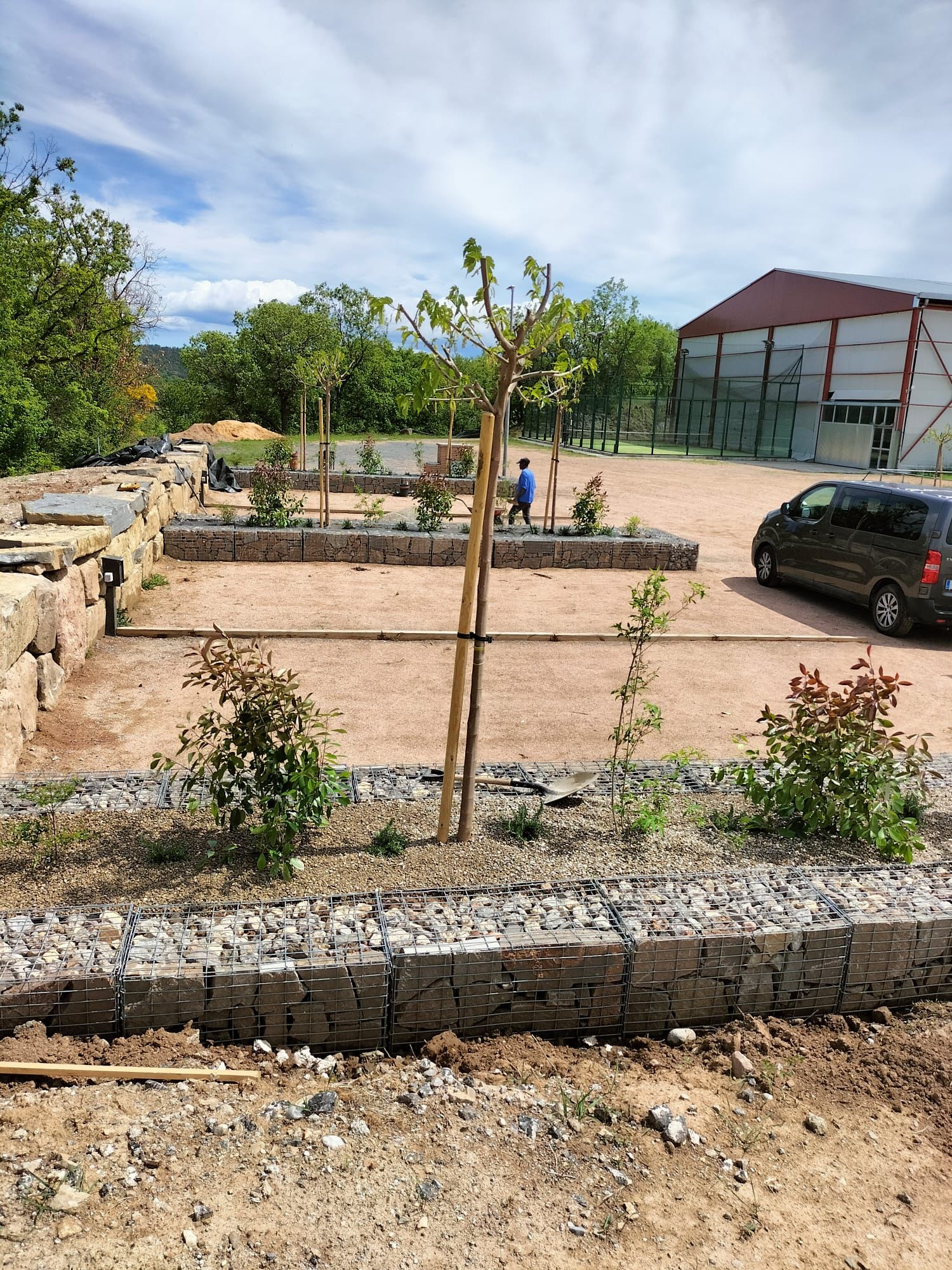 Foto de l'àrea camper de Sant Boi de Lluçanès
